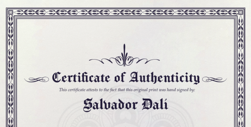 Dalí Hand Signed Original Litho Print Certificate * $3,500 Appraisal.!. - Picture 6 of 12