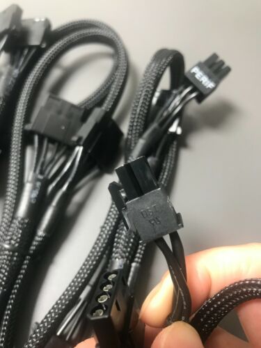 5X EVGA SuperNOVA 6-pin 4x 4pinowy kabel Perif / Molex do EVGA SuperNOVA 850-1600W P - Zdjęcie 3 z 7