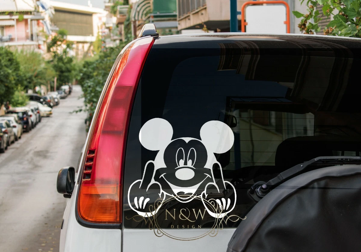 Mickey Mouse Disney Funny Vinyl Decal Sticker Car Wall Window Doors  Decorative