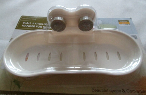 Wall Attachable Hanger For Soap Box Mounting Max 2kg Strong Without Drilling - Picture 5 of 6