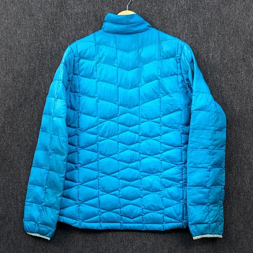 Marmot Safire 650 Goose Down Full Zip Quilted Puffer Jacket Sea Breeze Womens L - Picture 23 of 24