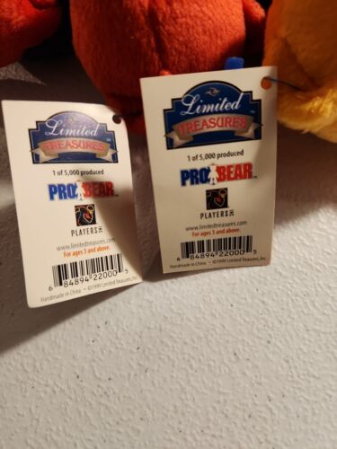Rare LIMITED TREASURES PRO SUPER BOWL ATLANTA XXXIV BEANIE BEAR 989 Sports - Picture 14 of 14