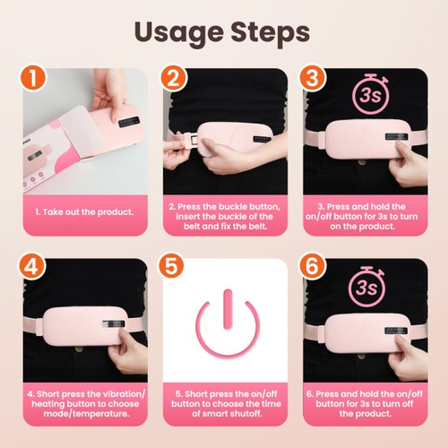Heating Pad for Period Cramps, Portable Heating Pads for Cramps Menstrual Relief - Picture 15 of 20