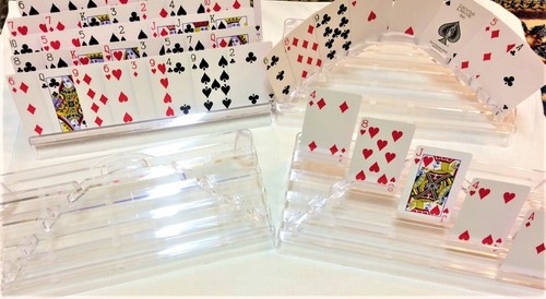 Playing Cards Plastic Holder 6 Racks Hands Free Hand and Foot Samba Bridge Free - Picture 3 of 11