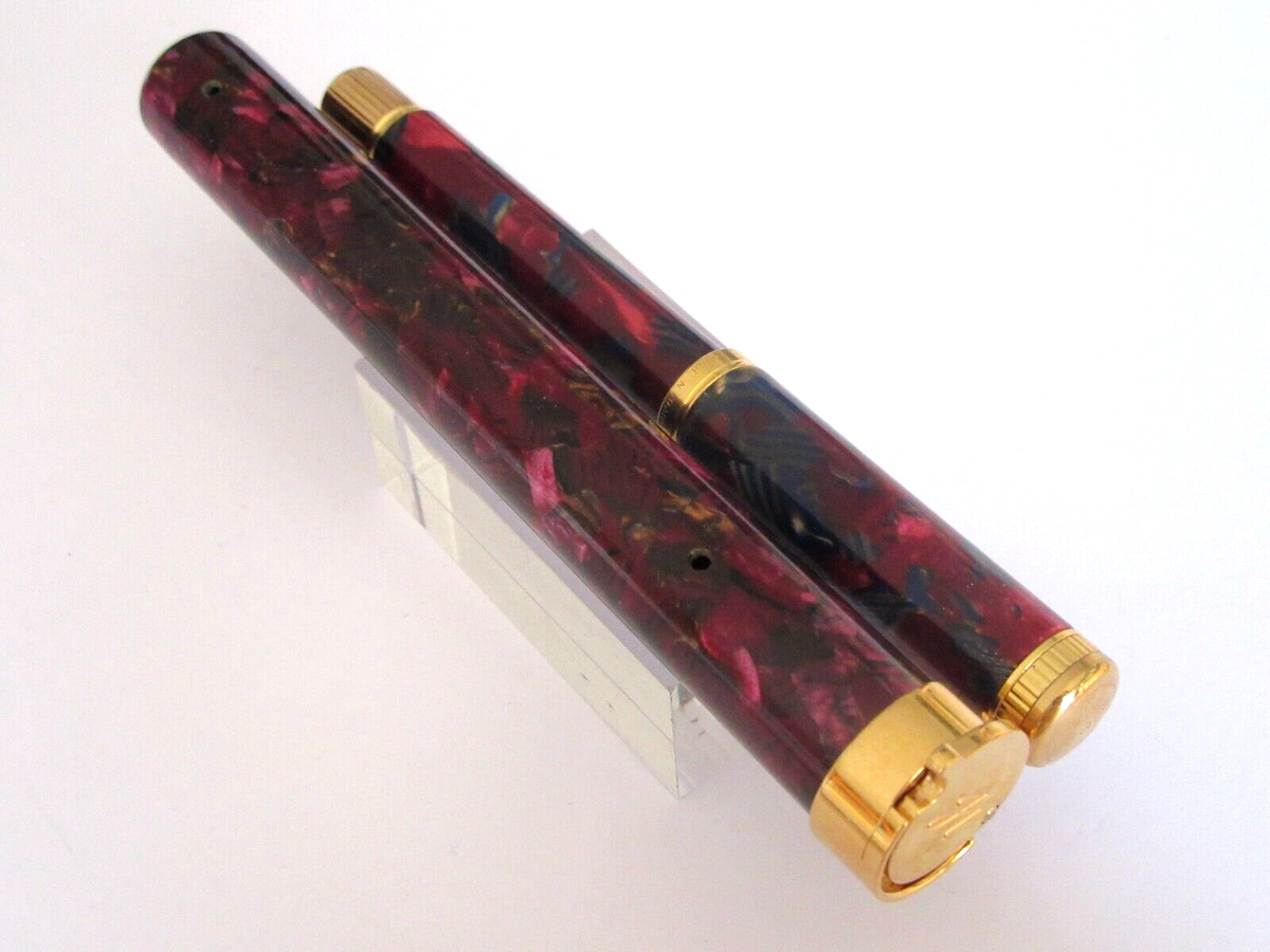 Stylo Plume Waterman Lady Agathe En Galalithe Avec Chaînette - Très Bon état Occasion