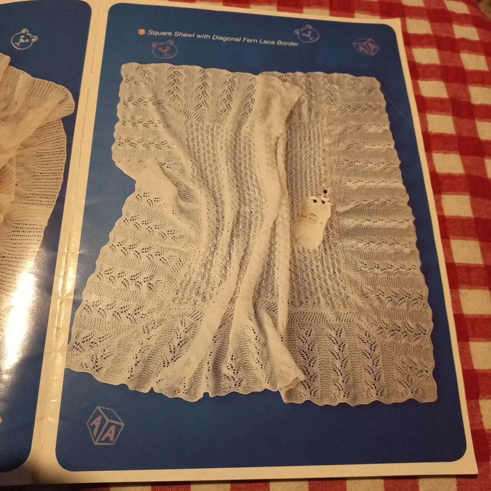 😇 Shepherd 1003 Baby Shawls Collection No. 1 Knitting Crochet Pattern Book Vgc - image 3 of 4
