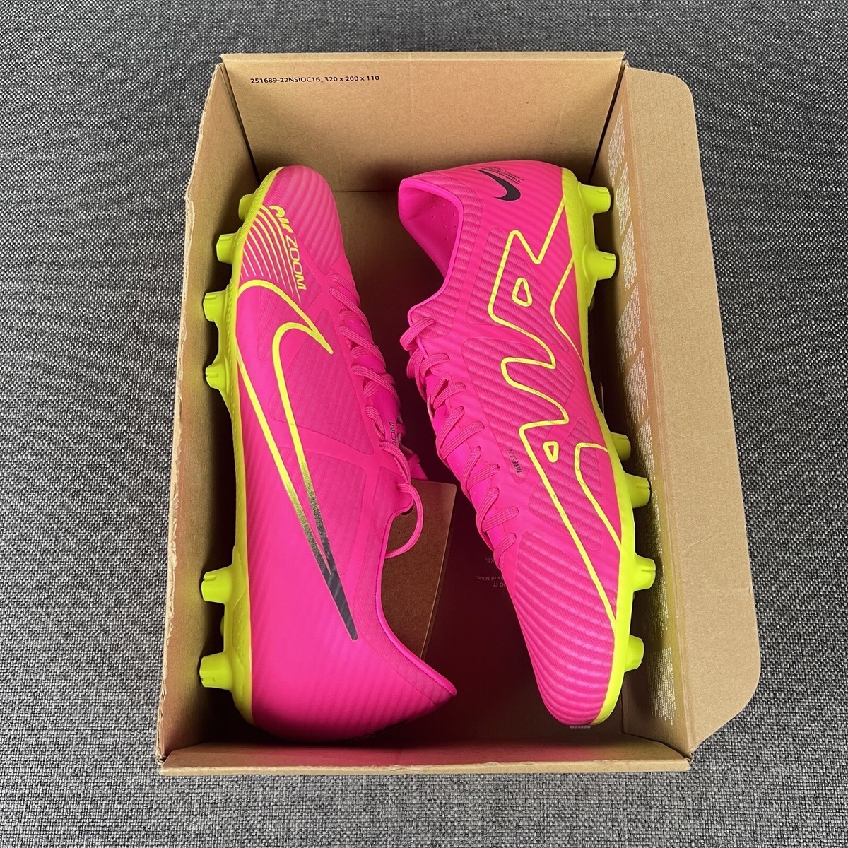 Nike Zoom Mercurial Vapor 15 Academy HG Soccer Cleats DJ5632 Nike Zoom Mercurial Vapor 15 Academy HG Soccer Cleats DJ5632