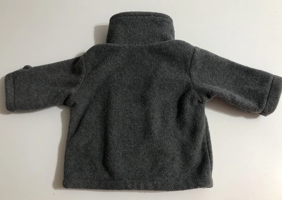 Nuevo chaquetón polar gris “Starting Out” talla 3M niños niñas imitación bolsillos Foto 4 de 4