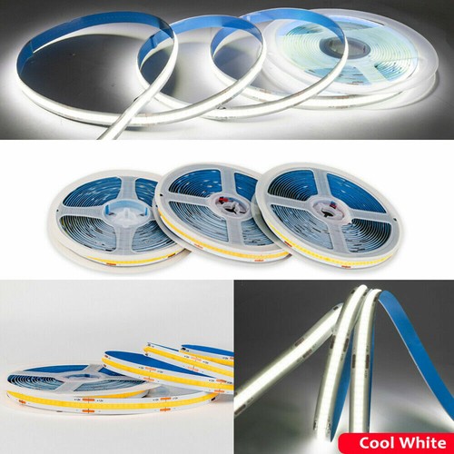 COB LED Strip Light Flexible Tape Light 320/384/528LEDs/m Home DIY Lighting 5M - Picture 7 of 19