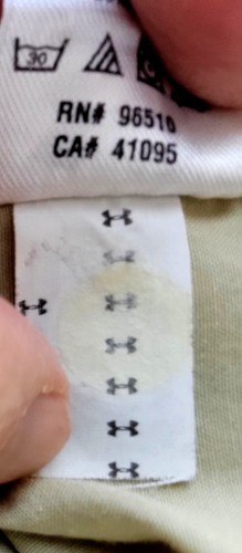 Under Armour Men's XL Short Sleeve Button Down Khaki Shirt JW - Picture 7 of 8