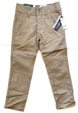 NWT Eddie Bauer Boys Schoolwear Khaki Pants Adjustable Elastic Waist V 