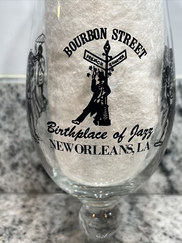 Vintage Pat O'Briens New Orleans Hurricane Glass Recipe 20 Oz. Black~RARE - 第 2/18 張圖片