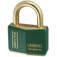 Abus T84MB/40mm Green Rustproof Padlock KA 8403 (T84MB-40-GRN-KA)