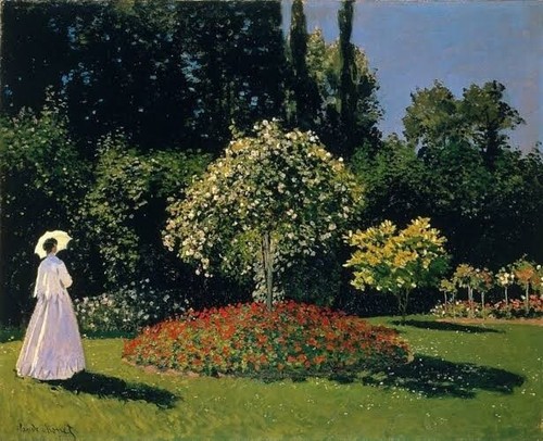 Claude Monet Signed Oil Painting on Canvas 16x24 in Impressionism . - 第 1/4 張圖片