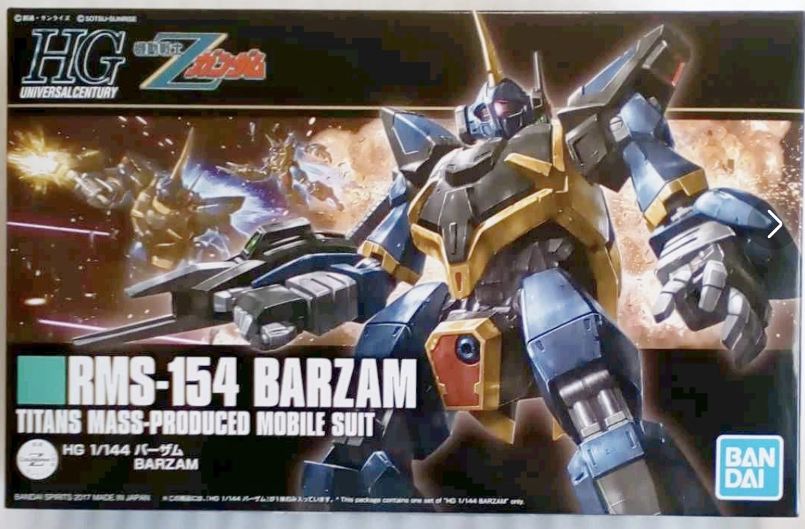 機動戦士ガンダム　BANDAI BARZAM RMS-154　フィギュア HG 1/144 RMS-154 Barzam Model kit BANDAI JAPAN | eBay