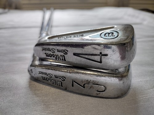 Two Wilson Iron Golf Clubs #3 And #4 Blue Ridge Sam Snead - Picture 3 of 3