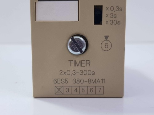 SIEMENS 6ES5 380-8MA11 TIMER MODULE SIMATIC S5 2x0,3-300S - Picture 6 of 12