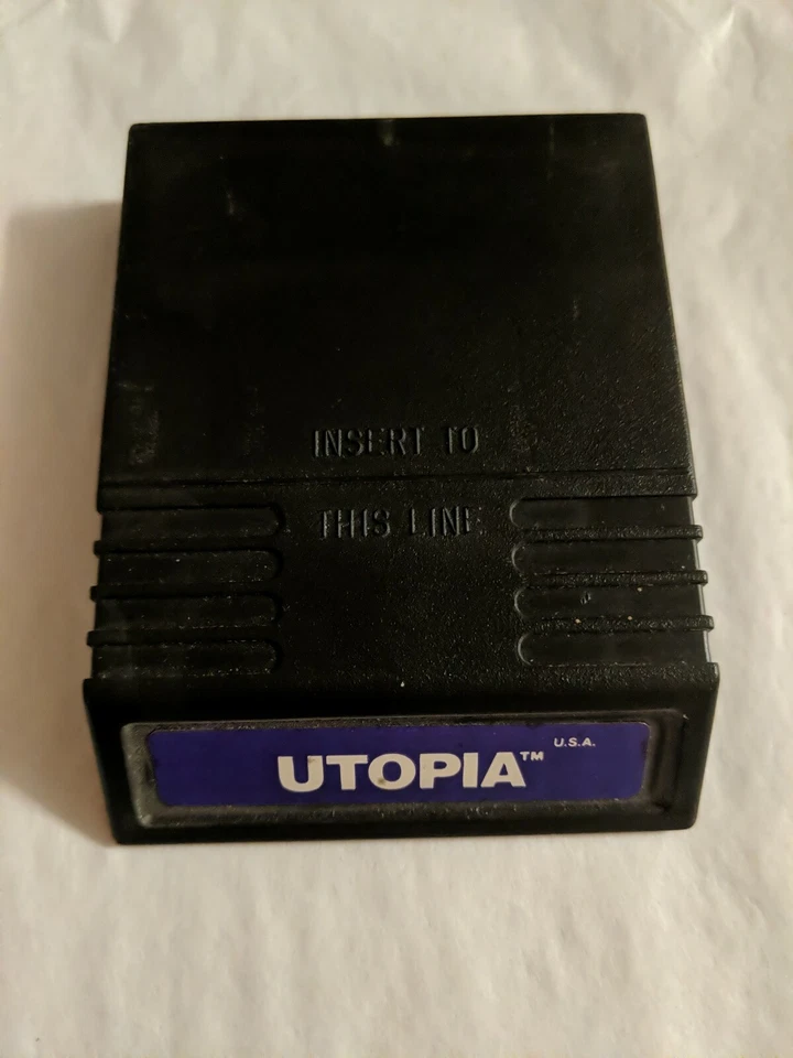 Utopia (Intellivision, 1981) w/ Manual & Overlays - Working - Image 2 of 4
