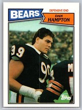 1987 Topps #53 Dan Hampton Chicago Bears