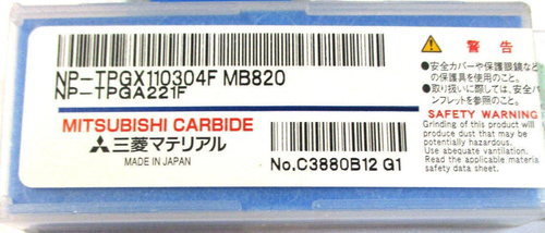 MITSUBISHI CBN Wendeplatte NP- TPGX 110304F MB820  Neu H58688 - Afbeelding 3 van 3