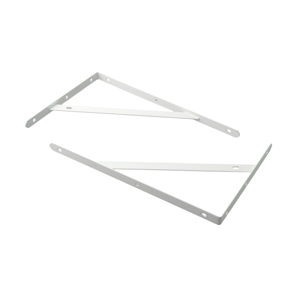 Adjustable L Shape Corner Brace Shelf Bracket Steel Wall Support 12