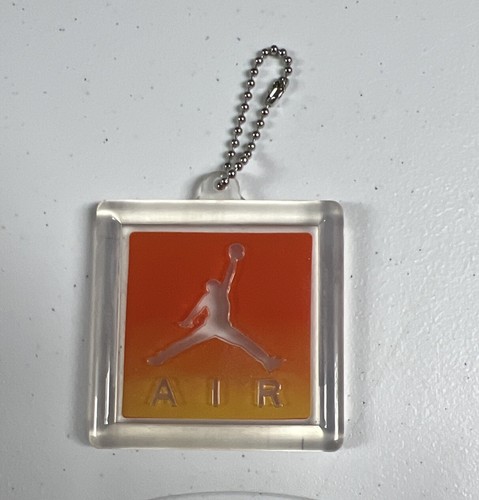 RARE Nike Air Jordan 3 Orange Sunset Retro Tag Shoetag Hang Tag Key Chain - Bild 3 von 5