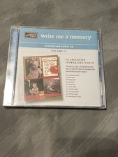 Stampin  Up Write Me A Memory Journaling Fonts CD Volume II 2 New
