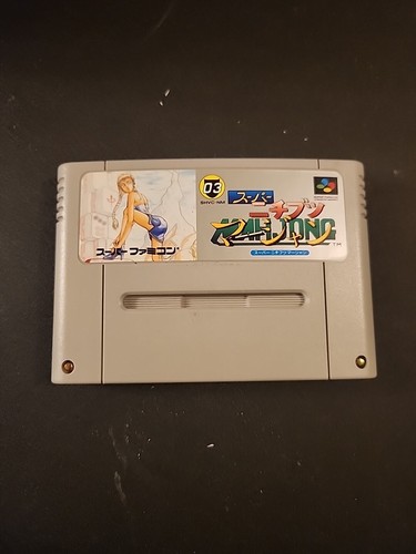Super Nichibutsu Mahjong - SNES Super Famicon Japanese Game Untested - Picture 1 of 2