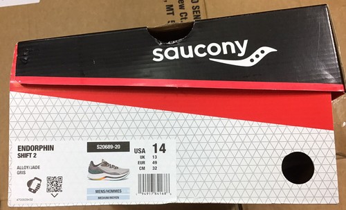 Saucony Men's Endorphin Shift 2 Alloy/Jade Running Shoes - Picture 6 of 7