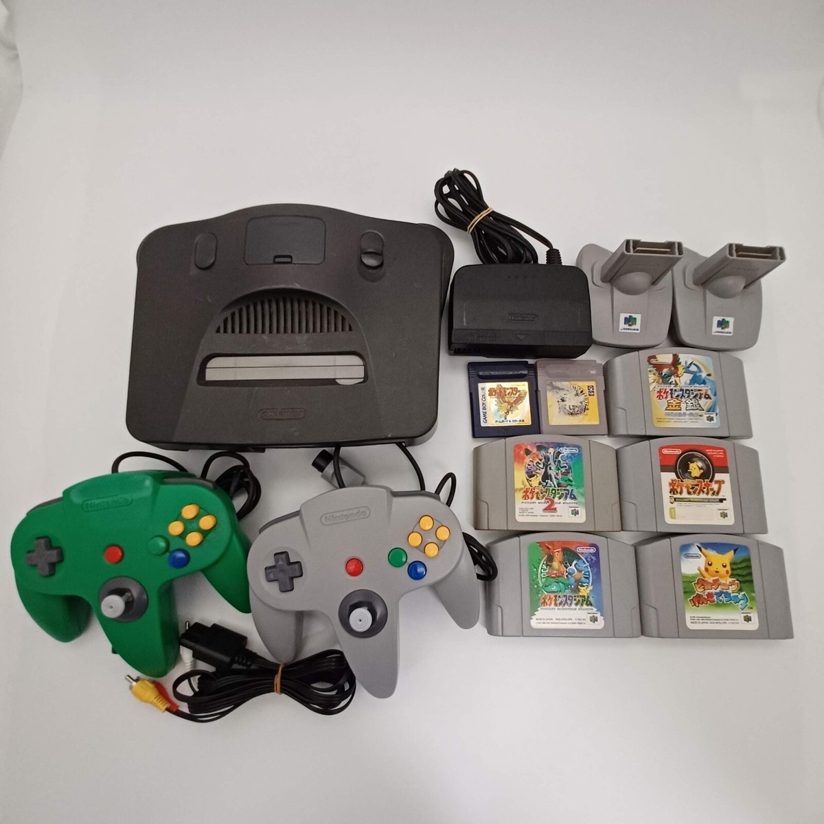 NIntendo 64 N64 Gameboy GB Pokemon GB Pak 2 Controllers Japan