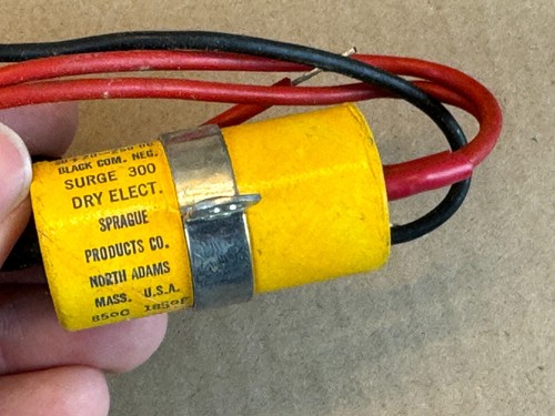 NOS Vintage TVA-2515 Sprague Atom Paper Capacitor 20 + 20 uf 250v Firecracker - Picture 4 of 15