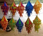 10 Pcs of Hanging Lamps Handmade Collapsible Lamps Lights Home Lantern Gifts