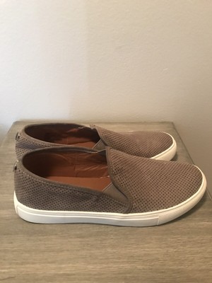 taupe slip on sneakers