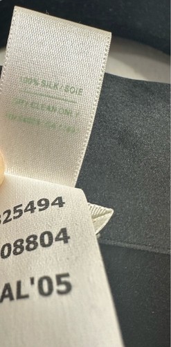 Old Navy Bluse Gr. XL Vintage 100% Seide Rüschen Kurzarm V-Ausschnitt Tieffront - Bild 6 von 13