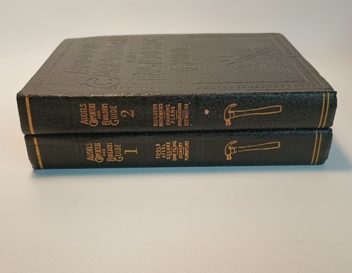 Audels Carpenters and Builders Guide 1  & 2 1948 Print Book Set Vintage - Picture 9 of 11