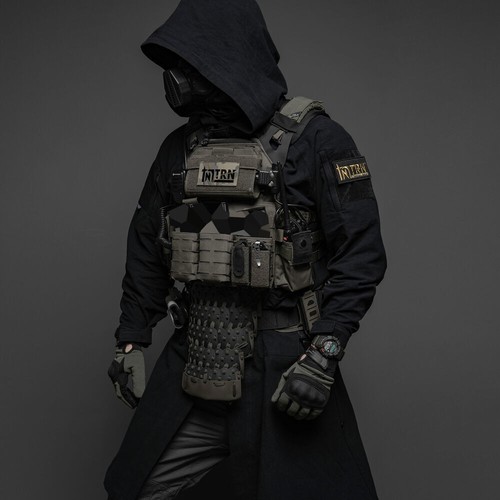 TRN Tactical improved coat cotton imitation linen crepe long shirt smock coat - Afbeelding 3 van 13