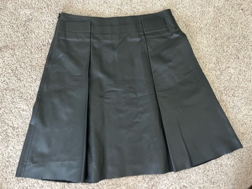 Salvatore Ferragamo Lederhemd schwarz Napa Lammfalten IT 46 US 10 mittellang - Bild 5 von 11