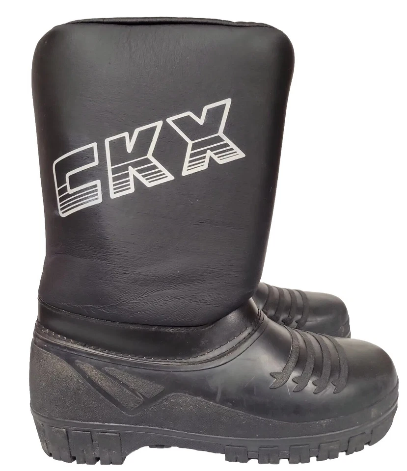 Botas de moto de nieve CKX Kimpex talla 7-8 adulto negras EXCELENTE ESTADO Foto 3 de 4