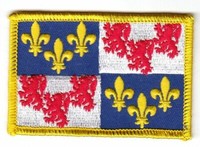 AufnäHer Frankreich - Picardie Fahne Patch Flagge Fahne
