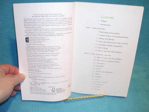 Food Matters : A Guide to Conscious Eating with More Than 75 Recipes Mark Bittma - Imagen 2 de 2