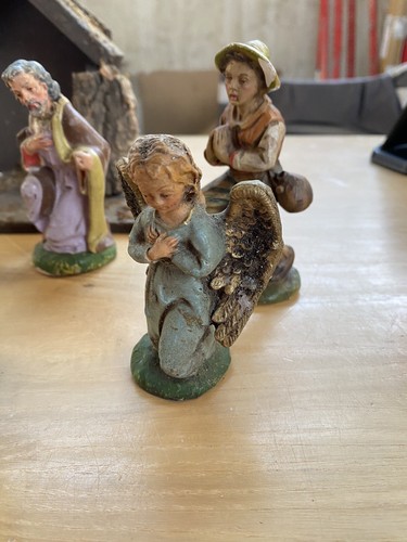 Lotto presepe natività capanna re Magi epoca Collezione - Foto 4 di 23