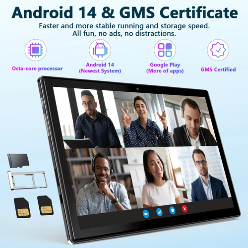 Tablet 2025 Newest Android 14 Tablet, 10 Inch Tablet,5G Wi-Fi Tablet Computer,2 - Picture 5 of 12