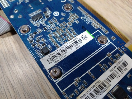 Carte graphique - GeForce 315 - 512 MB DDR3 - VGA DVI HDMI - Propre, testée ok - Photo 5/10