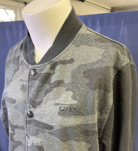 Ezekiel Snap Up Jacket Men’s Black Camo Camouflage Large Class A EF13311OR - Picture 5 of 12