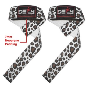 DEFY WEIGHT LIFTING BODYBUILDING WRIST BAR SUPPORT COTTON STRAPS SKULL PADDED