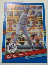  Ken Griffey Jr -1991 Donruss#77 Three Yellow Lines Right Border