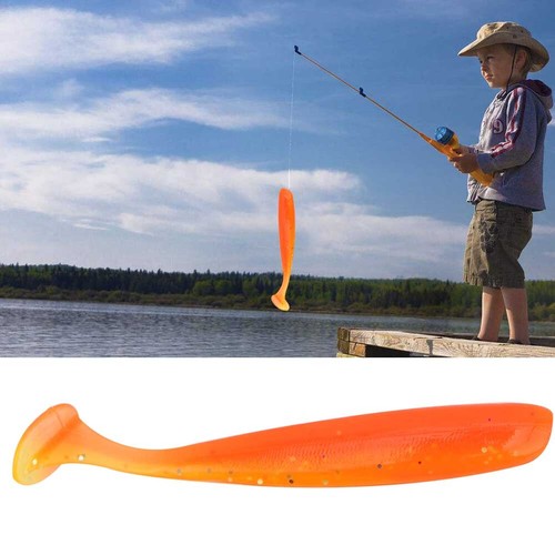 20PCS Soft Plastic Fishing Lures T Tail Grub Worm Baits For Fishing Soft Lur CBK - Picture 6 of 9