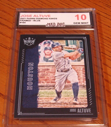 JOSE ALTUVE****2021 Diamond KINGS--Blue FRAME***Gem MINT 10***ASTROS***Mad DOG - Picture 1 of 2