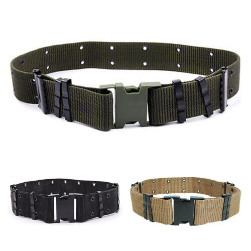 Fibbia cintura tattica regolabile da uomo cintura vita esterna cinture vita militare nylon - Foto 7 di 10