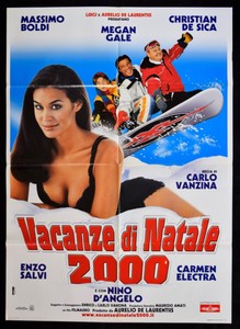 M138 Manifesto 2f Vacanze Di Natale De Sica Vanzina Cortina Megan Gale Salvi Ebay